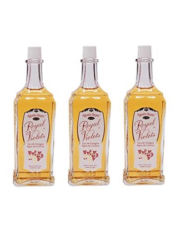 (Pack of 3) Royal Violets By Agustin Reyes 5 Oz Agua De Colonia Eau De Cologne Glass Bottle by Vetrarian