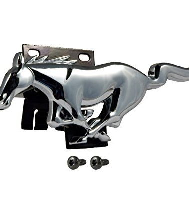 1994-2004 Mustang Chrome Front Grille Running Horse Emblem & Bracket