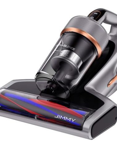 Jimmy BX7 Pro Mattress Vacuum Cleaner, Bed Vacuum Cleaner with UV-C & Ultrasonic & 5s Quick Heating, 16Kpa Suction 480W Handheld Vacuums for Dust & Pet Hair with HEPA(Gray, Corded)