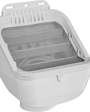 Rain Harvesting Leaf Eater Advanced 2"x 3"/ 3"x 4" - Downspout Filter with 955 Micron Angled Mesh Filter Screen and Compact Design for Easy Installation and Maintenance
