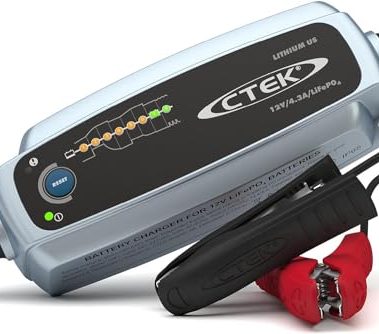 CTEK 56-926 Lithium US | Fully Automatic Lithium Ion Phosphate LiFePO4 Battery Charger | 5.0Ah - 60Ah | Maintenance Charging up to 120Ah