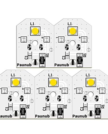 New Upgraded WR55X11132 Refrigerator Bulb Light Replacement Led Compatible WR55X25754 WR55X26486 WR55X30602 EAP12172918 4590213 AP6261806 PS12172918, No-Include Plastic Cover, Waterproof, 5PCS IN One