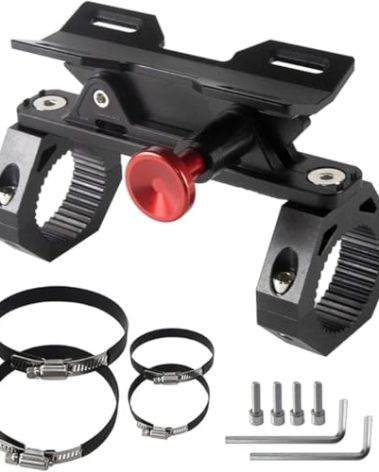 UTV Fire Extinguisher Mount Kit - Aluminum Adjustable Quick Release Roll Bar Car Fire Extinguisher Bracket Holder for 1.75-2in Roll Bar ATV UTV Polaris RZR SXS Ranger Camper Jeep Can-Am Durable