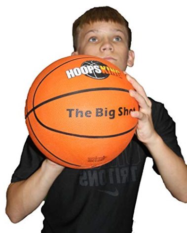 HOOPSKING The Big Shot 33 Inch Oversized Big Basketball for Training Online Video, Develop Arc on Shot & Fundamental Skills