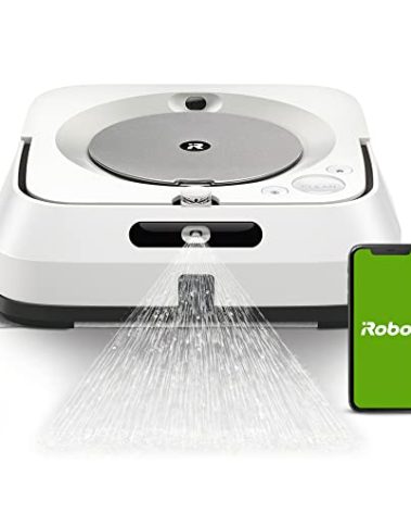 iRobot Braava Jet M6 (6110) Ultimate Robot Mop- Wi-Fi Connected, Precision Jet Spray, Smart Mapping, Works with Alexa, Ideal for Multiple Rooms, Recharges and Resumes, White
