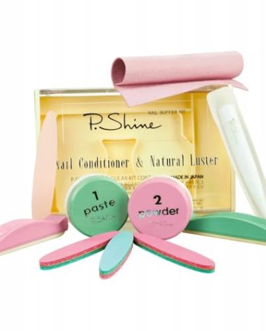 P.shine Japanese Manicure Kit - Nail Strengthener and Growth Set - Nail Hardener for Damaged Plate - Japanese Manicure Set - Plate Care