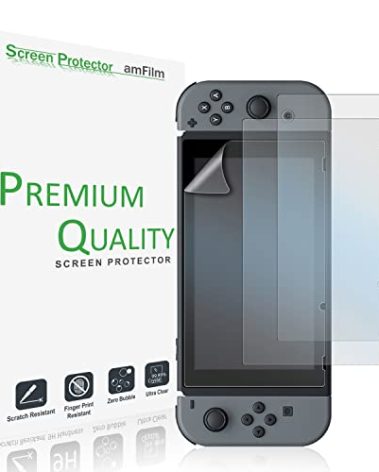 amFilm Anti-Glare Matte Screen Protector for Nintendo Switch 2017 (3-Pack)