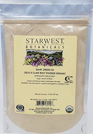 DEVIL'S CLAW ROOT PWD ORG 4OZ