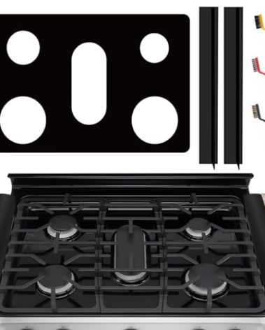 vaxusrtaet Stove Cover For LG Gas Stove Top Protector For Model LGLDG4315 LRG4115 LRG4113 LDG4313 LRGL5825, LSGL6335DF - Upgraded 0.4MM Thickness Stove Top Cover Guard With 2PCS Stove Gap Covers