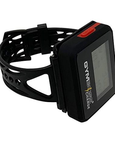 Gymboss Charge Interval Timer and Stopwatch & Watchstrap - Bundle (Black/Red)