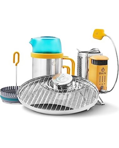 BioLite CampStove 2+ Wood Burning, Electricity Generating & USB Charging Camp Stove, Complete Kit