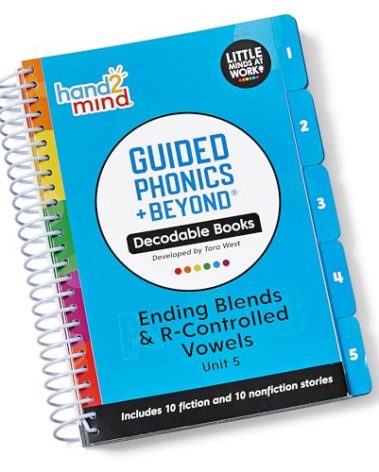 hand2mind Guided Phonics + Beyond Decodable Books Unit 5, Books for Beginning Readers, Science of Reading Classroom Materials, Learn to Read Leveled Readers, Preschool Curriculum for Teachers