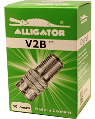 Alligator V2B 50 Pack Inflate Through Valve Stem Cap"Gator" Auto RV Semi