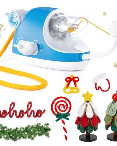 Caydo Automatic i Cord Knitting Machine Pro, Electric i-Cord Knitter with Powerful 3-Speed Adjustable, Hands-Free Highly Efficient Yarn Knit Helper, Crochet iCord Maker Tool for Fast DIY Craft Project