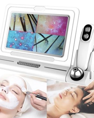 MUCHUNBY Skin Diagnosis Hair Analyzer,11-inch Skin Scalp Detector MultiFunctional HairFollicle Analyser Machine,with 50x/200x DualHeads,Skin and Scalp Health Detection for Home and Salon Use (US)