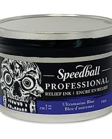Speedball Professional Relief Ink Ultramarine Blue 8OZ