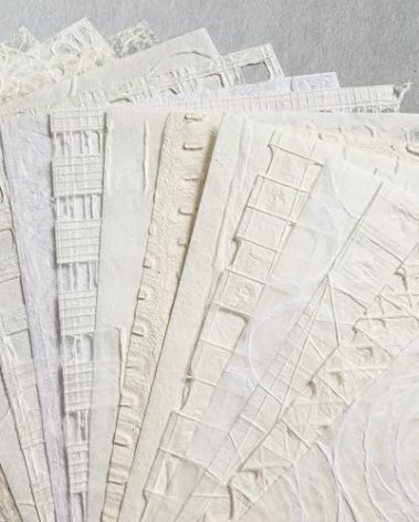 Kozo Studio - Texture Treasure Mulberry Paper Pack #1 | Premium Decorative Paper for Scrapbooking, Card Making, Collage, Mixed Media Crafts, and DIY