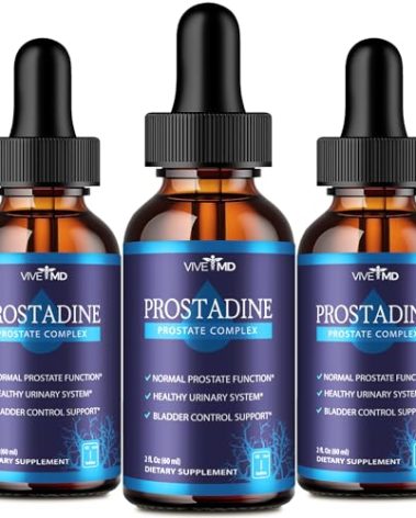 VIVE MD Prostadine Drops for Prostate Health, Bladder Urinating Issues - Prostadine Official Drop Formula - Extra Strength with Pomegranate - Prostadine Reviews (Package of 3)