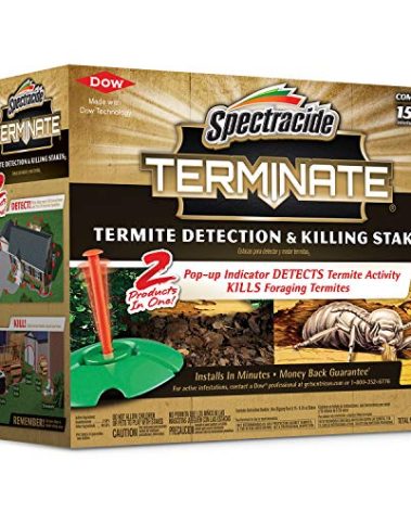 Spectracide Terminate Termite Detection & Killing Stakes, Kills Foraging Termites, Detects Termite Activity, 15 Count