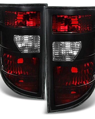 AKKON - For Honda Ridgeline 4Dr Pickup Truck Dark Red Tail Lights Driver Left + Passenger Right Side Replacement