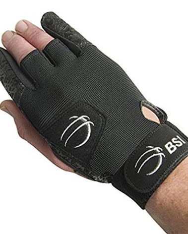 BSI 317 Right-Handed Bowling Glove, Black, Large