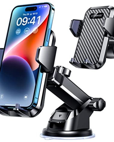 VANMASS 【85+LBS Strongest Suction & Military-Grade Ultimate Car Phone Mount【Patent & Safety Certs】 Cell Phone Holder Truck Desk Mount for Dashboard Windshield Vent for iPhone 17 Pro Max 16 15 Samsung
