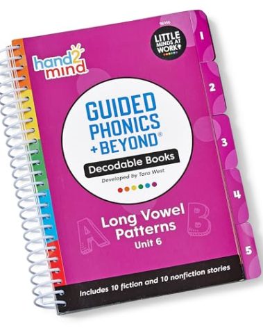 hand2mind Guided Phonics + Beyond Decodable Books Unit 6, Books for Beginning Readers, Science of Reading Classroom Materials, Learn to Read Leveled Readers, Preschool Curriculum for Teachers