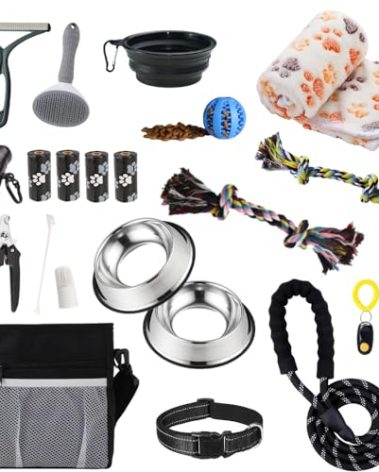 PupLuxe Puppy Starter Kit - Black 22 Piece Dog Training Kit | Great Puppy Gift for First Time & Experienced Owners | New Dog Bundle