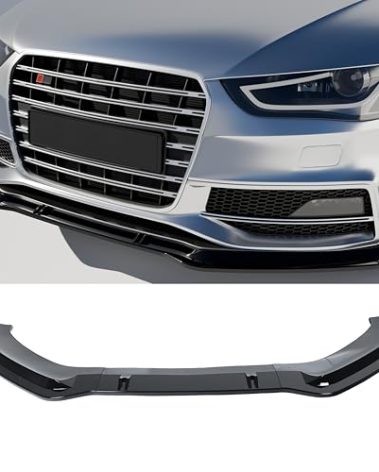 Front Bumper Lip Splitter for Audi S4 B8.5 A4-S-line 2013-2016 + A4 B8 B8.5 2008-2016 Spoiler Body kit Accessories