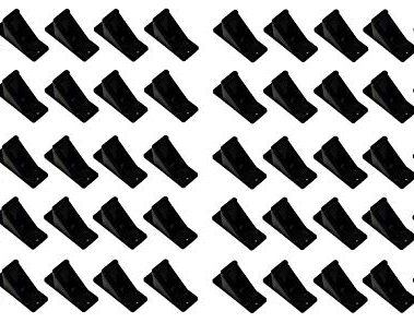 JSP Manufacturing Black Plastic Mini Roof Snow Ice Guard - Multi-Quantity Pack | Prevents Sliding Snow Stops Buildip (50)