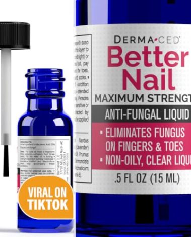Better Nail - Treatment for Fungus Under & Around the Nail - Maximum Strength, 25% Anti Fungal Solution for Nail Support, Nail Restoring