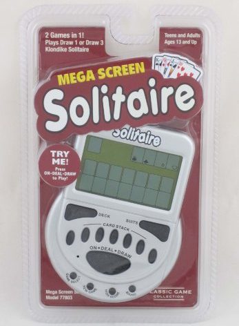 Worldwise Imports MegaScreen Solitaire Handheld Game