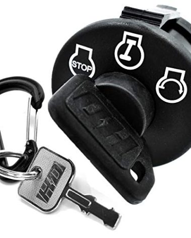 HD Switch Starter Ignition Switch Replaces John Deere 1023E 1025R 1026R 2025R 2026R 3025E 3032E 3036E 3038E LVU29433 Tractors - Includes 1 Dust Shield Key & 1 Metal Spare Key - Free Carabiner