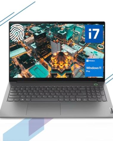 Lenovo ThinkBook 15 Gen 4 Business Laptop, 15.6" FHD Display, Intel i7-1255U, 40GB RAM, 1TB SSD, HDMI, Thunderbolt 4, Webcam, Wi-Fi 6, Fingerprint Reader, SD Card Reader, Windows 11 Pro, Grey