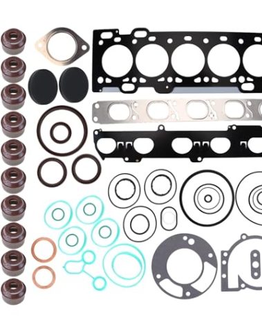 Saitedudu Engine Cylinder Head Gasket Full Set Head Gasket Bolts Lifters Camshaft Head Gaskets Set Compatible with 2004-2015 Volvo C30 C70 S40 S60 V50 V60 2.5L Replaces HS54547 HGS4504