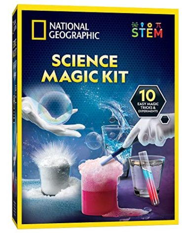 National Geographic Magic Chemistry Set – Science Kit for Kids with 10 Amazing Magic Tricks, STEM Projects and Science Experiments, Science Toys, Great Gift for Boys and Girls 8-12