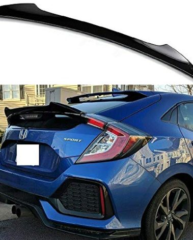 Glossy Black Trunk Duckbill Spoiler Wing Compatible with Honda Civic 2016-2021 Hatchback 10 X Generation 5Dr Type-R EX EX-L LX Sport Touring