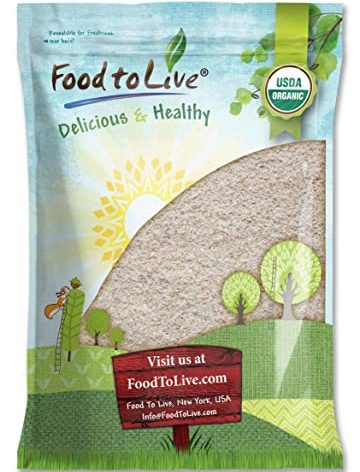 Food to Live Organic Whole Wheat Bread Flour, 8 Pounds - Whole Grain, Unbleached, Non-GMO, Kosher, Unbromated, Raw, Vegan, Bulk, Product of the USA