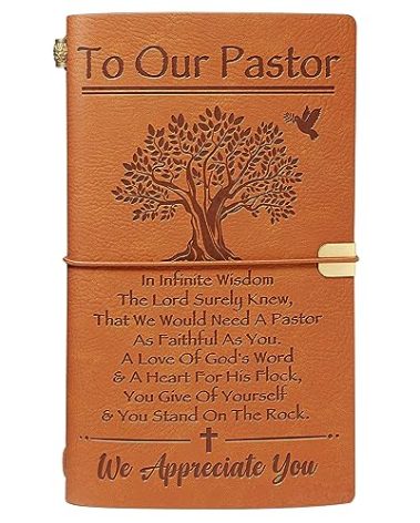 BaubleDazz Pastor Appreciation Gifts, Pastor Gifts for Men- 140 Pages Refillable Journal- Thank You Gifts for Pastor, Unique Gifts for Pastors Men, Women, Pastor Birthday Gifts