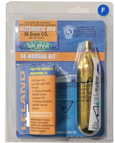 Maximum Inflation V85000-86121Z Leland 38-Gram Inflatable Life Vest Rearming Kit for V85000 Series - Auto