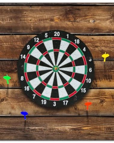Hahafelt Felt Wood Grain Dart Board Wall Protectors Square Dart Board Backing Tiles Dartboard Backboard Cork Backboard Alternative(Grain,24 x 24 x 0.5 Inch)