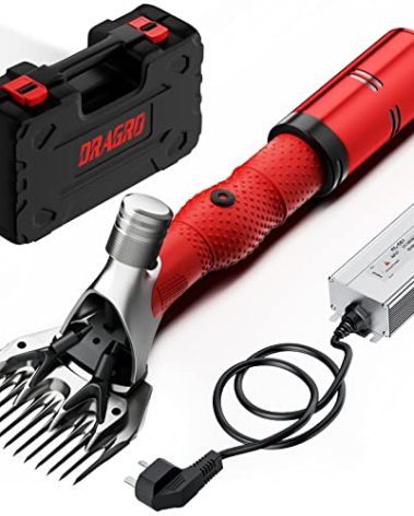Dragro 1000W Electric Sheep Shears, Professional Sheep Clippers, Animal Grooming Clippers for Horse Alpacas Goats, Farm Livestock Shearing Machine-Grooming Kit Animal Hair Cutting