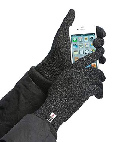 Agloves ® Sport Touchscreen Gloves, iPhone Gloves, Texting Gloves (Black, Medium/Large)