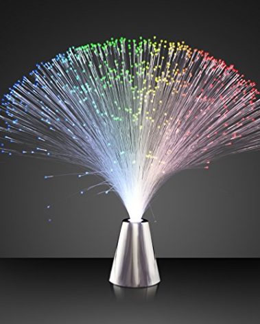 Light Up Fiber Optic Party Centerpieces with Color Changing LED Lights (Set of 12)