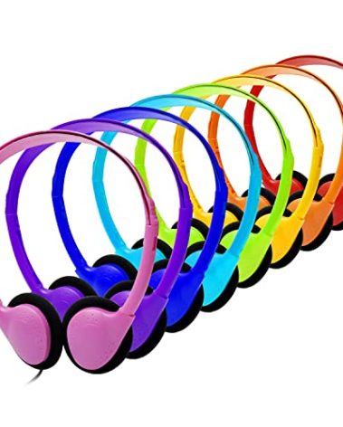 CN-Outlet Kids Headphones Bulk 8 Pack Multi Color Class Set School Students Classroom Children Toddler Boys Girls Teen and Adult (8 Pack)