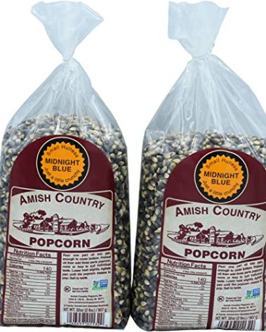 Amish Country Popcorn | 2-2 Lb Bags - Midnight Blue Kernels | Old Fashioned, Non-GMO and Gluten Free (2-2lb Bags)
