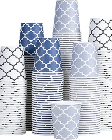 [300 Pack] 3 oz Paper Cups, Small Mouthwash Cups 3 OZ, Mini Disposable Bathroom Cups, Paper Cups 3 Ounce for Bathroom, Supermarket, Birthday Party, Travel, Events, Picnic, BBQ