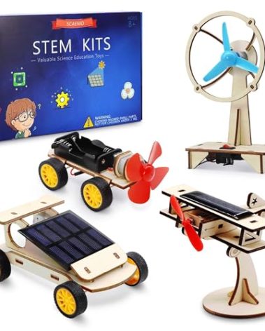 STEM Kits for Kids Ages 8-10-12-14, Stem Toys for Boys Age 8-12, Science Projects, Solar Car Building Kits, Activities Engineering Kit, Gifts for 8 9 10 11 12 Year Old Boys