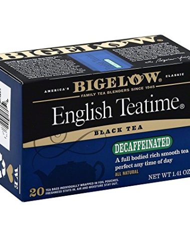 Bigelow Decaffeinated English Teatime Tea, Black Tea, 20 Count (Pack of 6), 120 Tea Bags Total