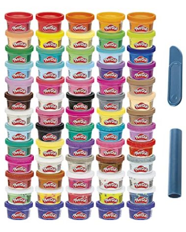 Play-Doh Ultimate Color Collection 65-Pack of 1-oz Cans, Includes Sparkle, Confetti & Color Burst, Back to School Classroom Supplies, Preschool Toys, Ages 2+ (Amazon Exclusive)